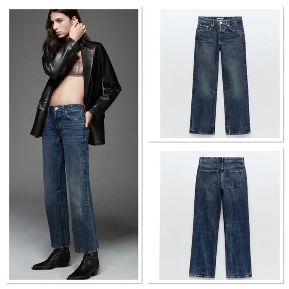 【ZARA/ザラ】 STRAIGHT FIT SPRAY JEANS Zara Straight Fit Spray Denim Jeans, Size US 31 | eBay